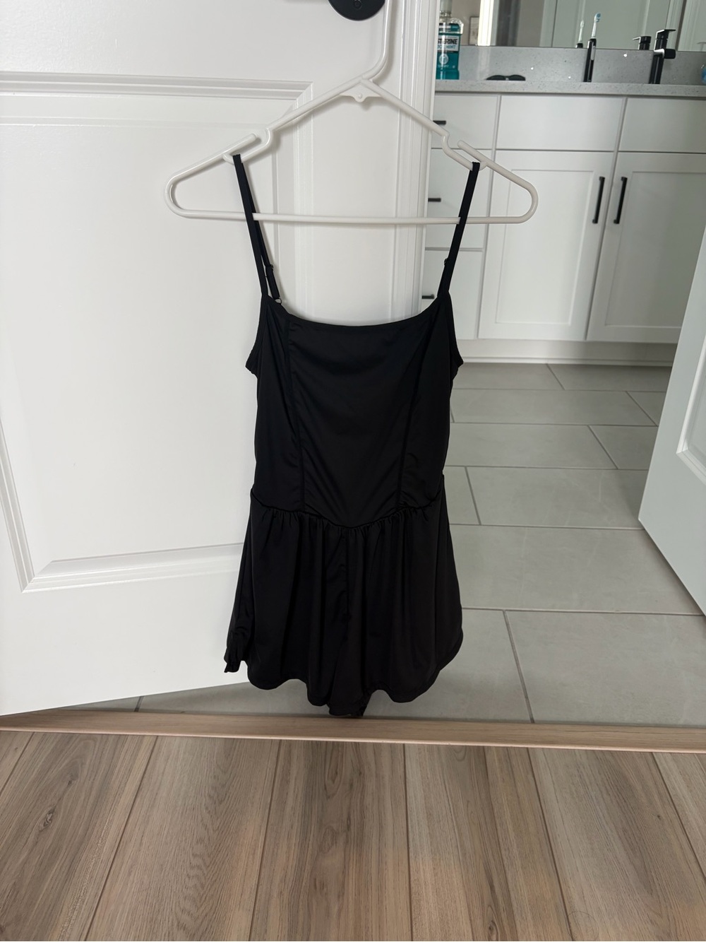 Black Spaghetti Strap Romper